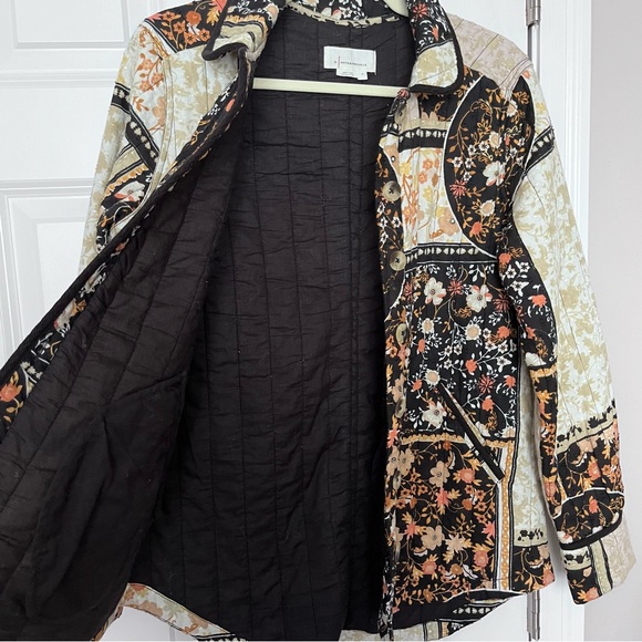 Anthropologie Patchwork Quilted Shirt Jacket - Picture 9 of 10